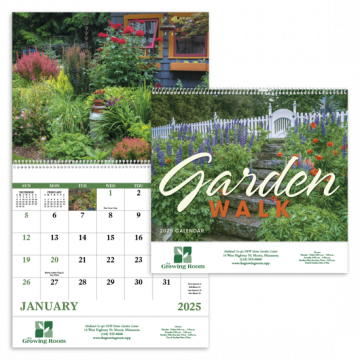 Garden Walk Wall Calendar - Spiral